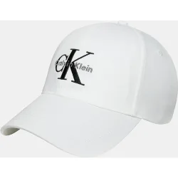 Gorra blanca con logo CK
