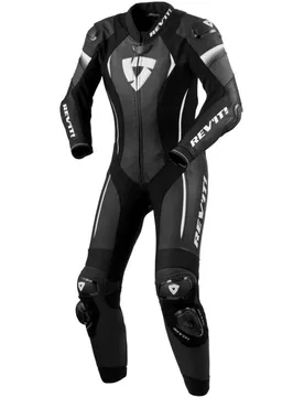Tuta Moto Donna Intera XENA 4 LADIES Nero Bianco taglia 44 - Rev'it - FashionsVida
