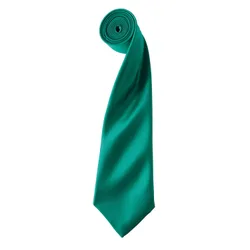 Unisex Adult Colours Satin Tie (Emerald) - One Size
