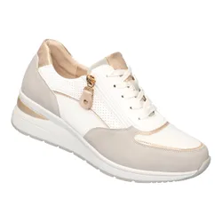 Bequem-Keilsneaker mit Leder „Bettina“ grau 36 Damen