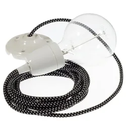 Cables Suspension Luminaire Rt41 Stars 3d Diy 1 M Black / White One Size