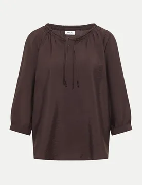 Carmen Bluse mit 3/4 Arm Braun XL - CECIL - FashionsVida