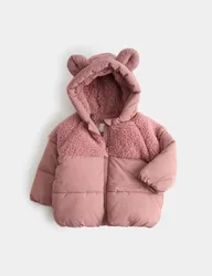 Midweight Padded Panelled Coat (0-5 Yrs) Pink Female