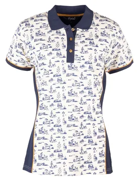 Muston Womens Equestrian Polo Shirt - - Size: 8 - Rydale - FashionsVida