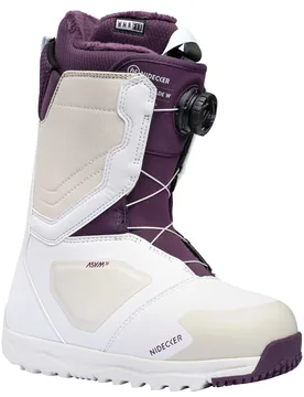 Boots de snowboard all-mountain - Cascade Women White - Taille 23.5 - Blanc - Nidecker - FashionsVida
