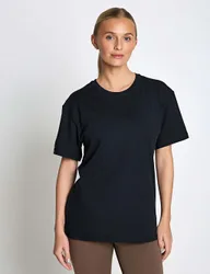 Crew Neck Workout T-Shirt Black female