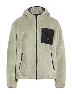 Shearling- & Kunstfell Herren Khaki 50 Herren - RefrigiWear - FashionsVida