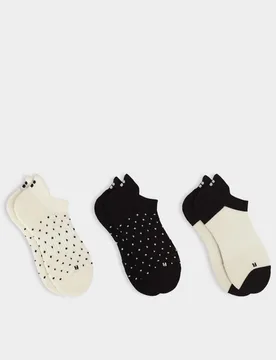 Pack Workout Cotton Rich Trainer Socks Cream Mix female - Sweaty betty - FashionsVida