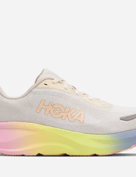 Women's Rincon 5 Road Running Shoes in Alabaster/Tangerine Glow, Size 6 - HOKA - FashionsVida
