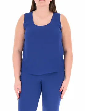 Blusa smanicata BLU 29 - PERSONA by MARINA RINALDI - FashionsVida