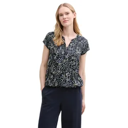 Blusa A Maniche Corte 105238 Multicolor Navy Dot Structure 38