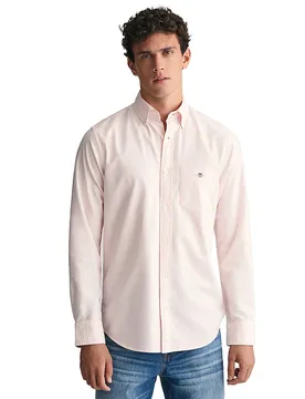 Camicia vestibilità regular rosa M - Gant - FashionsVida