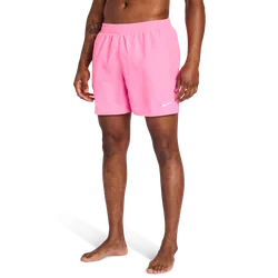 Inch Swim Shorts Men Shorts - Pink - Size XXL - Poly Mesh - Pink - Size: 2X-Large