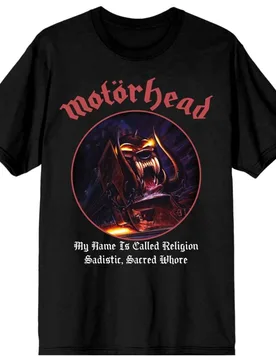 T-Shirt - 50 My Name Is Called Religion - S - für Männer - Größe S - schwarz - Lizenziertes Merchandise! - Männer - male - Motörhead - FashionsVida