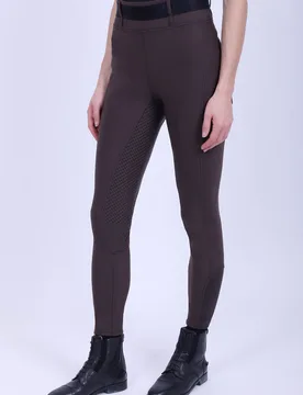 Damen Reitleggings HVP CLARISSA Full Grip mocca 34 - HV POLO - FashionsVida