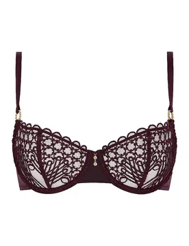 BH mit Bügel ELOGE DU DESIR deep berry beere 85C Damen - Aubade - FashionsVida