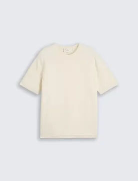 Structured crewneck knit t-shi male - XL - FashionsVida