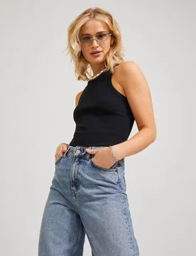 Jack & Jones - Top rib cuello halter de mujer - jack & jones - FashionsVida