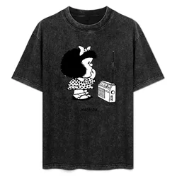 Mafalda T-Shirt Basic Breathable Solid Color T-Shirt
