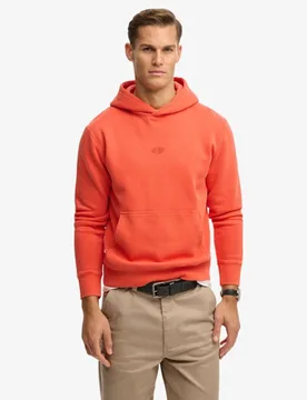 Superdry Herren Baumwolle Gesticktes Micro Logo Kapuzenpullover, Orange - Größe: XXL - 79.99 - FashionsVida