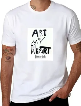 Art is My Heart (artist: Arlo R.) T-Shirt funny t shirts man man t shirt summer T-Shirt - Aliexpress - FashionsVida
