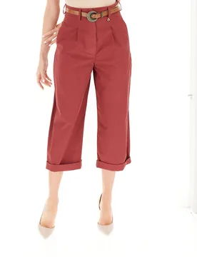 Dixie Pantalone cropped MATTONE XS - Dixie - FashionsVida
