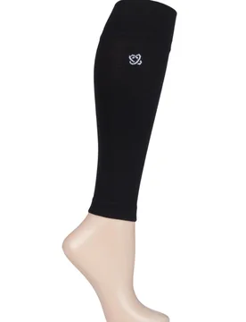 Pair Black Milk Compression Calf Sleeves Unisex Small - Atom - Black - Size: Small - L'Atome - FashionsVida