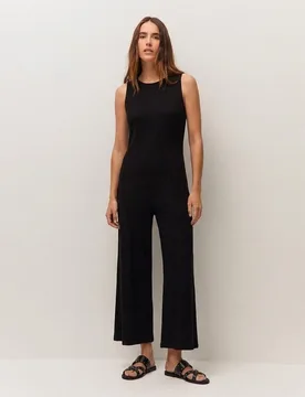 Mono largo de mujer con tirantes y detalle de costuras - System Action - FashionsVida