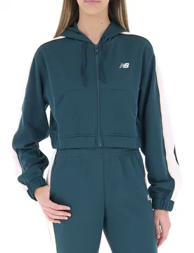 Felpa con zip PETROLIO S - New Balance - FashionsVida