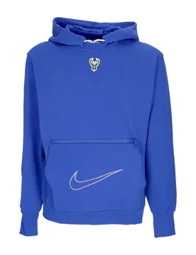 Felpa Cappuccio Uomo Nba City Edition Courtside Fleece Hoodie Milbuc Game Royal - NIKE NBA - FashionsVida