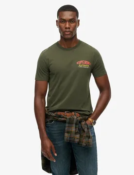 Superdry Herren Mountain Relaxed T-shirt Green - Größe: XL - 39.99 - FashionsVida