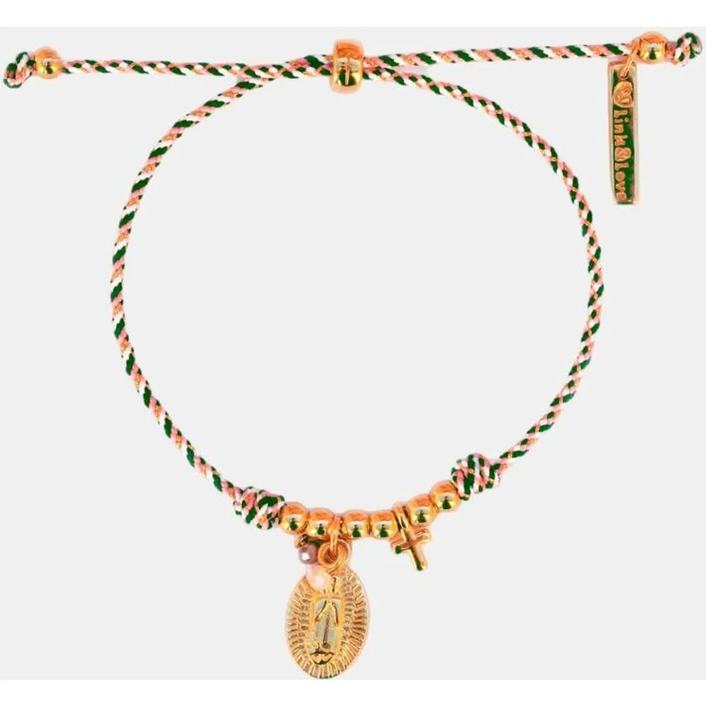 Link & Love - Pulsera Virgencita de hilo - Link & Love - FashionsVida