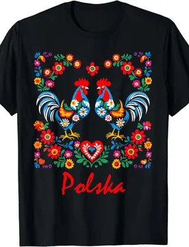 POLAND | Folk Art Flowers Polish Polska Day Fest T-Shirt for Men Women Teens Holiday Tee Graphic T Shirts Lightweight - Aliexpress - FashionsVida
