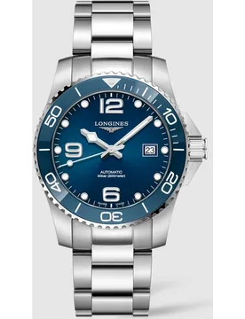 Reloj de hombre Hydro Conquest L3.781.4.96.6 de acero - Longines - FashionsVida