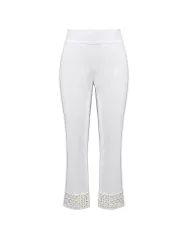 Hose 7/8 weiss 46 damen