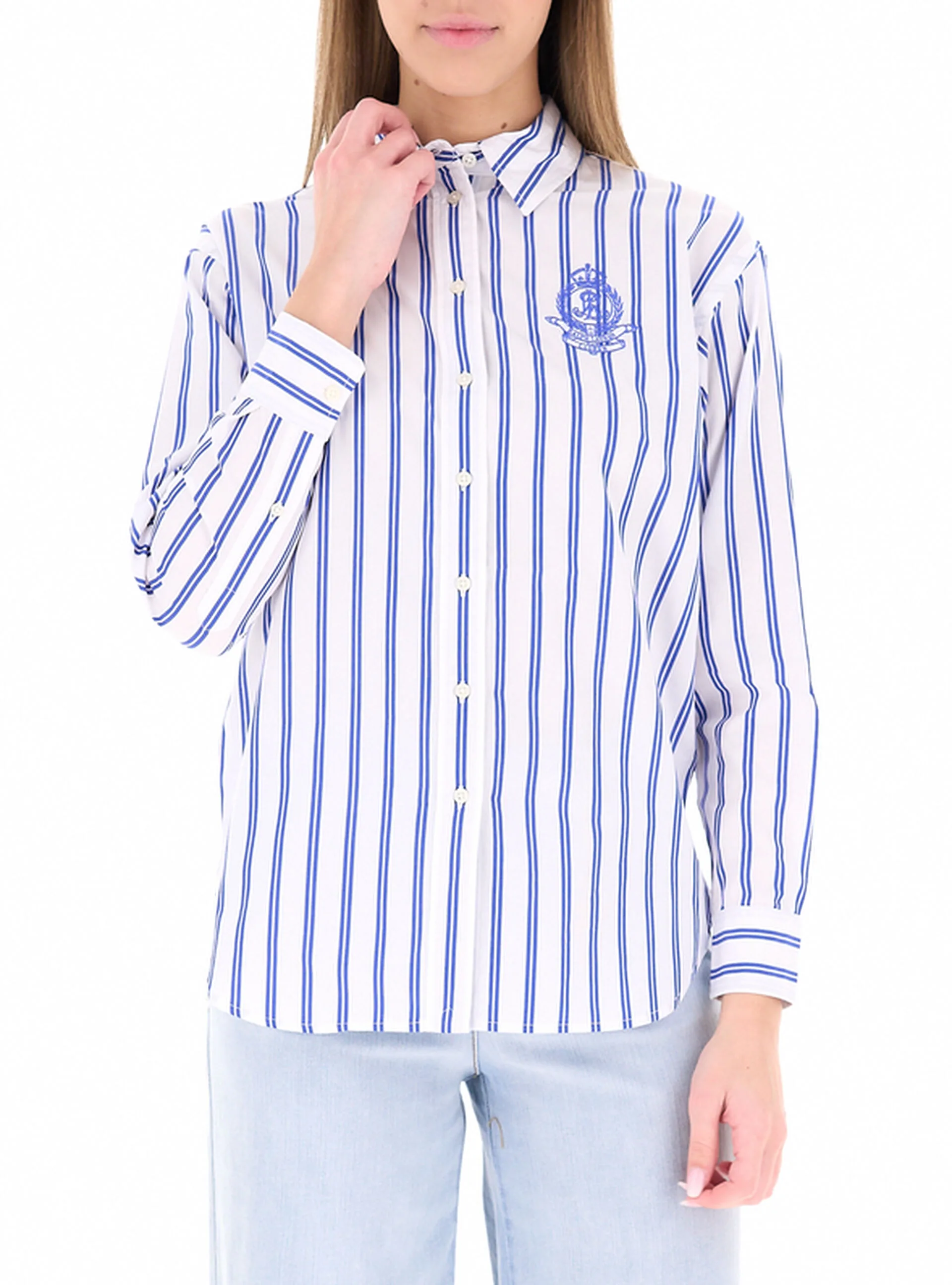 Camicia a righe LAUREN BLU CHIARO M - Ralph Lauren - FashionsVida