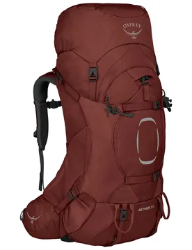 Sac à dos de trekking - Aether 55 Acorn Red - Taille S/M - Rouge - Osprey - FashionsVida
