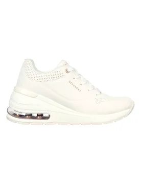 Scarpe bianche con zeppa e suola Air Million Air Elevated Air 39 - Skechers - FashionsVida