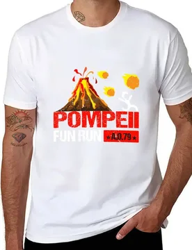 Pompeii Fun Run 79 AD Retro Vintage T-Shirt t shirts for man cotton funny t shirts for man pack cotton T-Shirt - Aliexpress - FashionsVida
