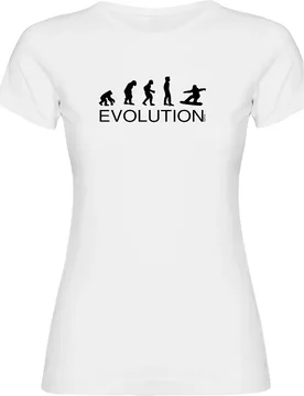 T-shirt à Manches Courtes Evolution Snowboard White S - Kruskis - FashionsVida