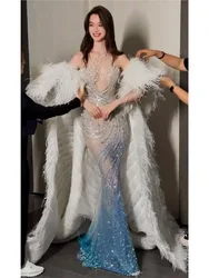Heavy industry Light luxury high-end custom-made fishtail banquet elegant toasting main dress