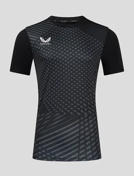 Men's Short Sleeve Geometric Printed Training T-shirt - Caviar CAVIAR/PHANTOM 4XL female - Castore - FashionsVida