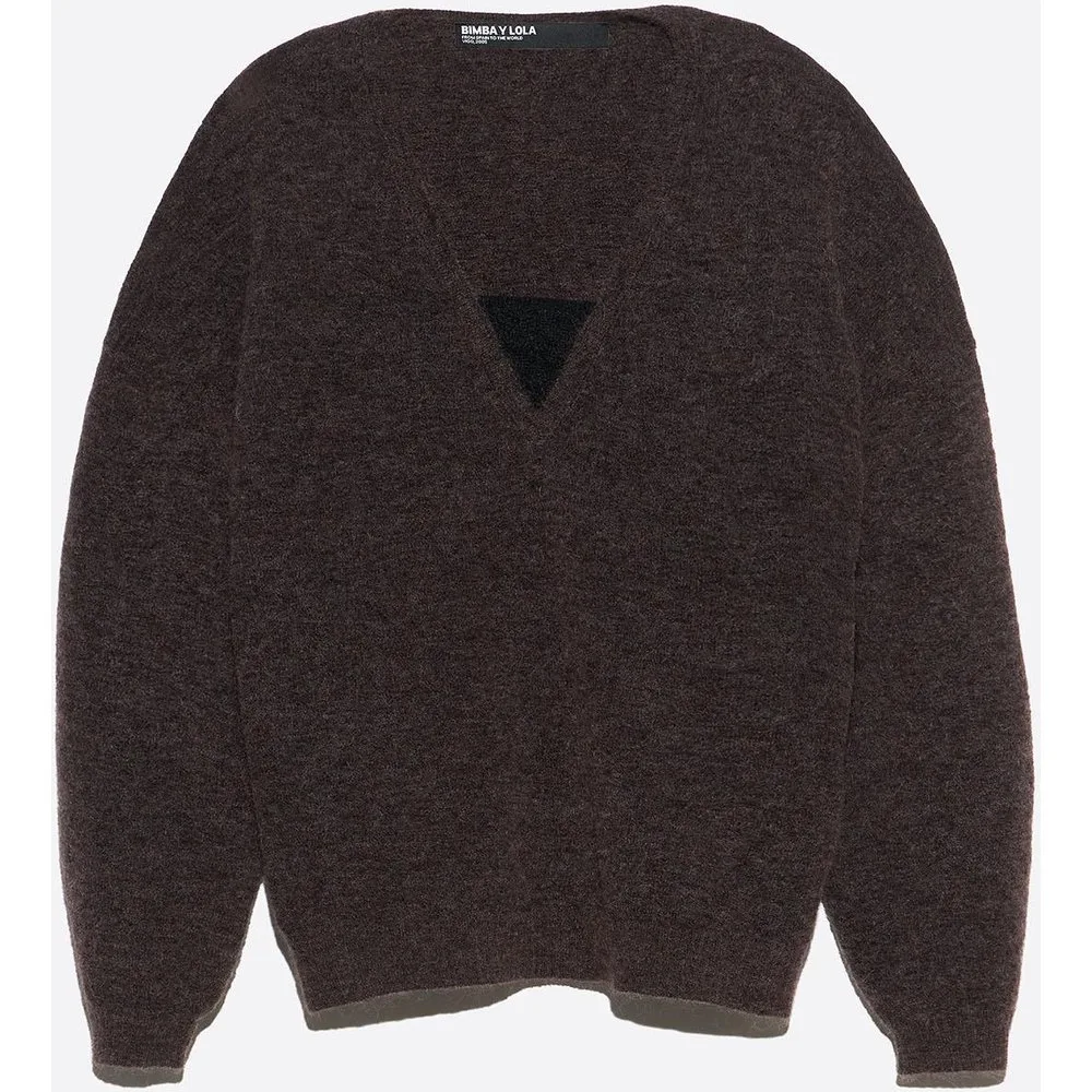 Jersey de mujer mohair escote v - Bimba y Lola - FashionsVida