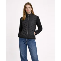 Chaqueta de mujer acolchada combinada