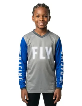 Maglia Da Enduro A Maniche Lunghe F-16 Grey / Blue - fly - FashionsVida