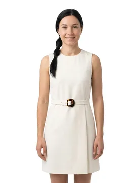 Hugo Robe Courte Sans Manches Kidenna 10248776 Open White 34 - Hugo Boss - FashionsVida