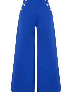 Venus Blue Nautical Trousers - XS - Paolita London - FashionsVida