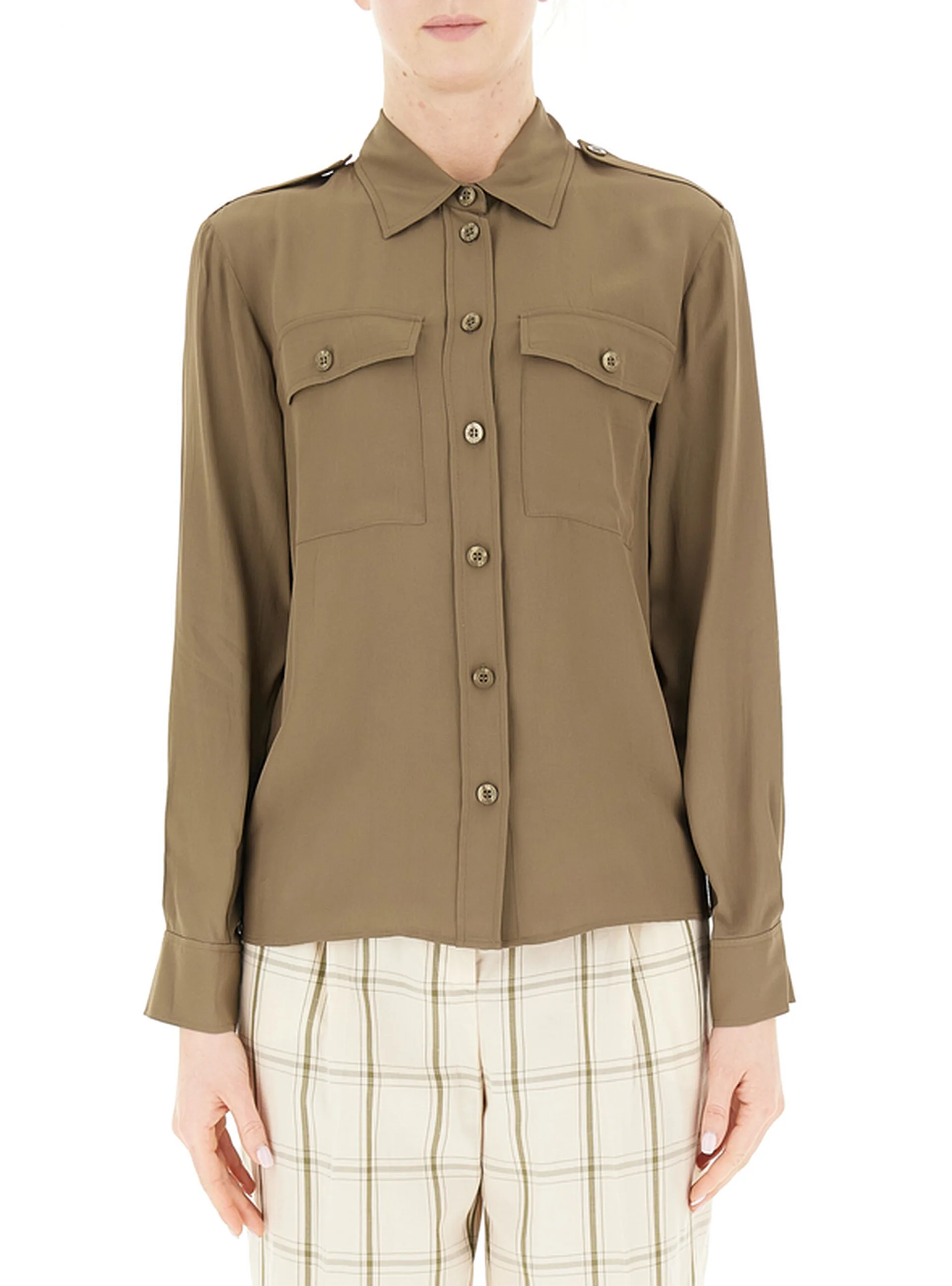 Camicia maniche lunghe VERDE MILITARE 46 - Liu jo - FashionsVida
