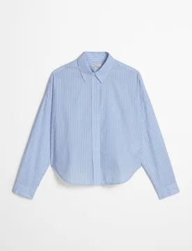 Blusa de mujer de rayas suelta de algodón chambray - MARC O'POLO - FashionsVida