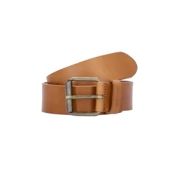 Cintura Uomo Script Belt Leather Honey/gold